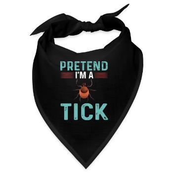 Zecken T-Shirt - Bandana - Schwarz - Vorne