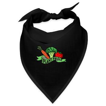 Vegan Power Plant Vegetarian Diet Veganism Veggies - Bandana - Schwarz - Vorne