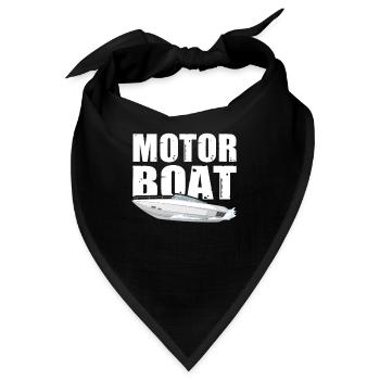 Motorboot - Bandana - Schwarz - Vorne