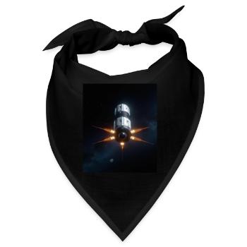 Raumschiff - Bandana - Schwarz - Vorne