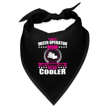 Bulldozer Mama - Bandana - Schwarz - Vorne