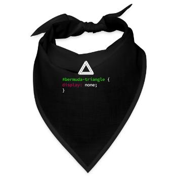 Web und CSS Programmierer Developer Coding Code - Bandana - Schwarz - Vorne