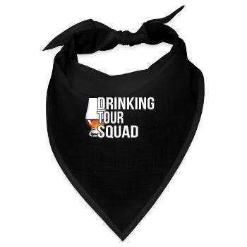 Wochenende mit Freunden in Gruppe Party Trinken - Bandana - Schwarz - Vorne