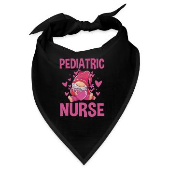 Kinderkrankenschwester Gnom - Bandana - Schwarz - Vorne