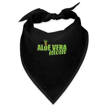 Aloe Vera Mom Heilpflanze Medizin Kosmetik - Bandana - Schwarz - Vorne