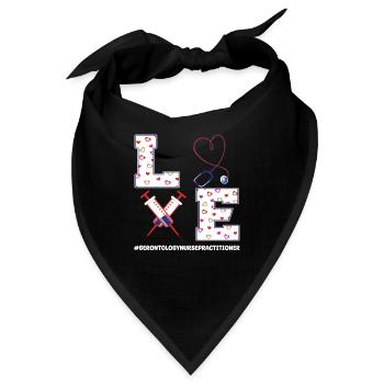 Gerontologie Krankenschwester Praktiker Design - Bandana - Schwarz - Vorne