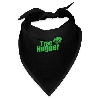 Tree Hugger Natur Wälder Blätter - Bandana - Schwarz - Vorne