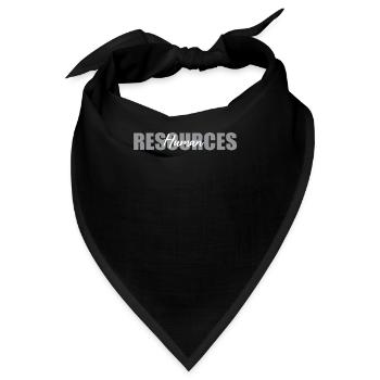 Human Resources - Bandana - Schwarz - Vorne