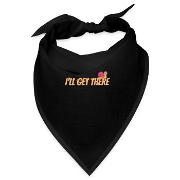 I'll get there Schnecke Tier - Bandana - Schwarz - Vorne