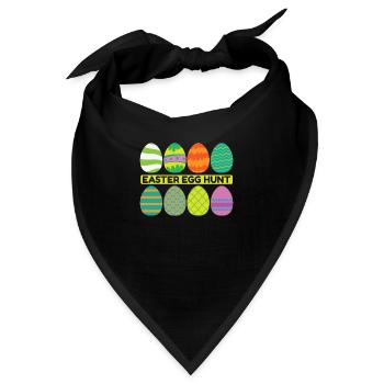 Easter Egg hunt Frühlingsanfang - Bandana - Schwarz - Vorne