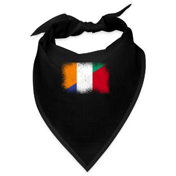 Elfenbeinküste Farnkreich - Bandana - Schwarz - Vorne