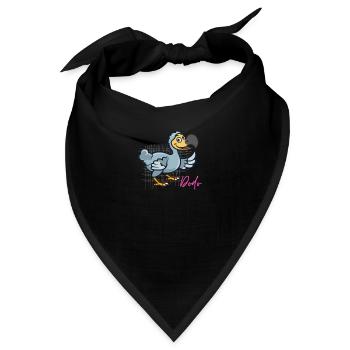 freundlicher Dodo - Bandana - Schwarz - Vorne