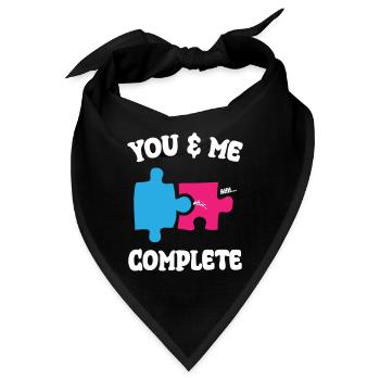 You and Me Complete Funny Puzzle - Bandana - Schwarz - Vorne