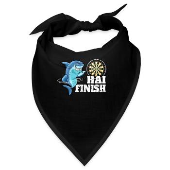 Dart WM Dart Shirt Dart Spieler Dart spielen 180 - Bandana - Schwarz - Vorne
