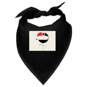 Vogel Bird - Bandana - Schwarz - Vorne