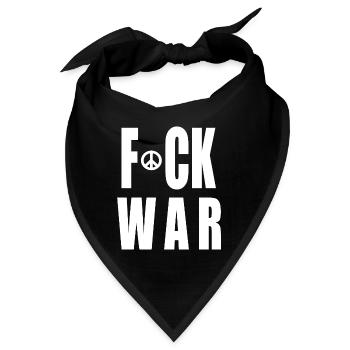 Fuck war - Bandana - Schwarz - Vorne