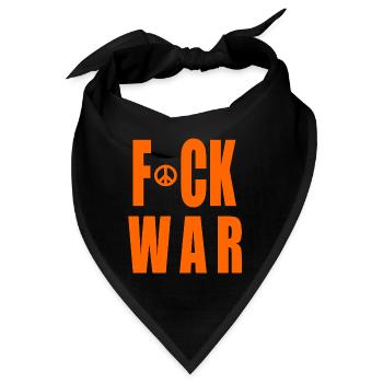 Fuck war - Bandana - Schwarz - Vorne