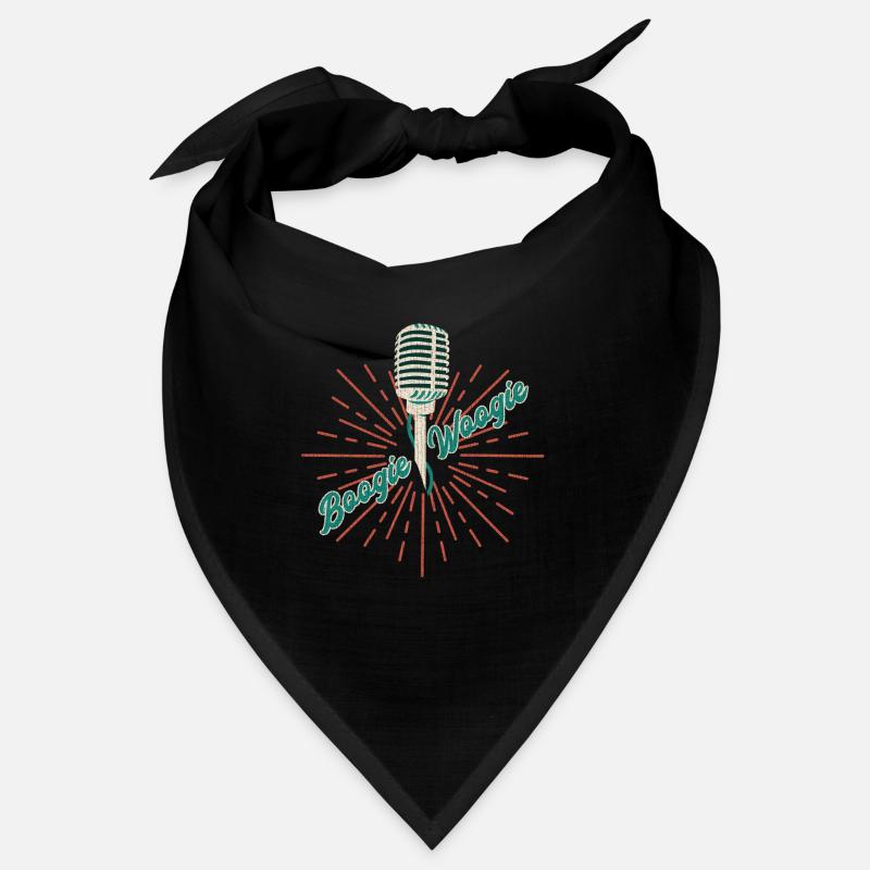 Boogie Woogie vintage microphone gift Bandana