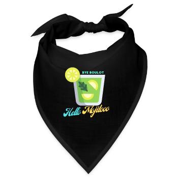 Hallo mojito - Bandana - Schwarz - Vorne