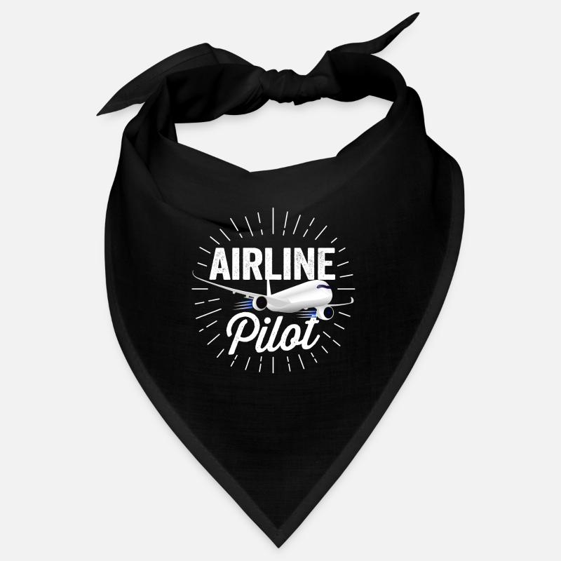 Airline Pilot - Sonnenstrahlen Design Geschenk Bandana