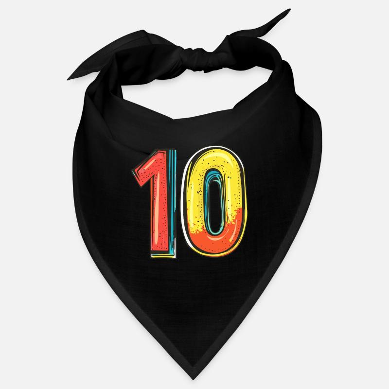 10 Numéro Coloré Bandana