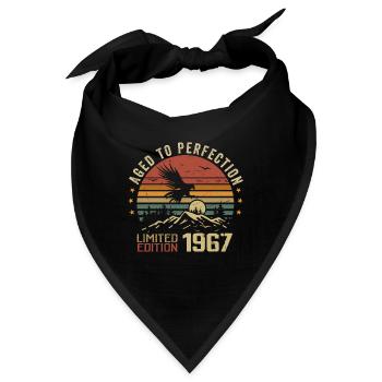 Jahrgang 1967 Limitierte Auflage 1967 Retro 1967 - Bandana - Schwarz - Vorne
