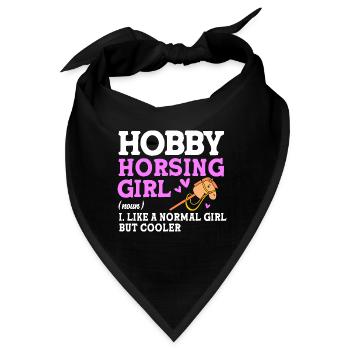 Hobby Horse Hobby Horsing Hobbyhorsing - Bandana - Schwarz - Vorne