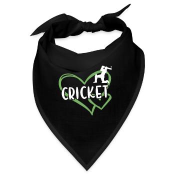 Sport Heart Cricket - Bandana - Schwarz - Vorne
