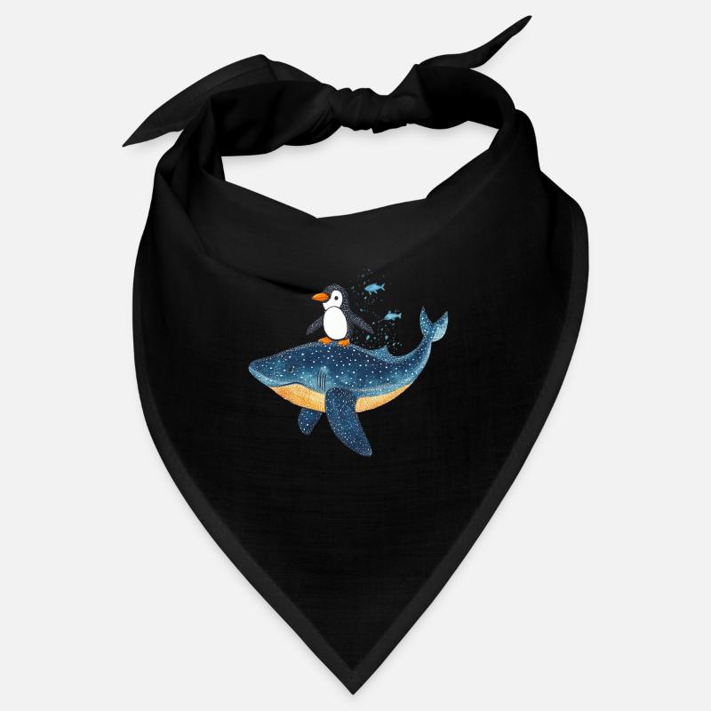 Pingouin, surf, requin-baleine Bandana