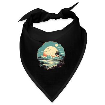 Strand - Bandana - Schwarz - Vorne