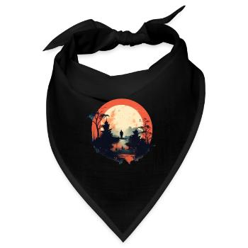 Landschaft - Bandana - Schwarz - Vorne