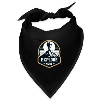 Explore more - Wanderer - Bandana - Schwarz - Vorne