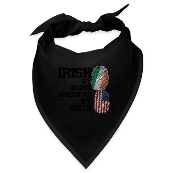 Irland Irisch Irische Wurzeln Geschenk - Bandana - Schwarz - Vorne