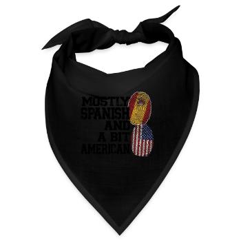 Spanisch Spanien Spanische Wurzeln Geschenk - Bandana - Schwarz - Vorne