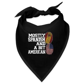 Spanisch Spanien Spanische Wurzeln Geschenk - Bandana - Schwarz - Vorne