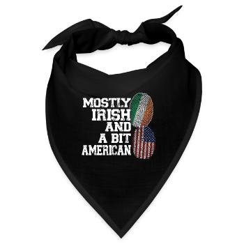 Irland Irisch Irische Wurzeln Geschenk - Bandana - Schwarz - Vorne