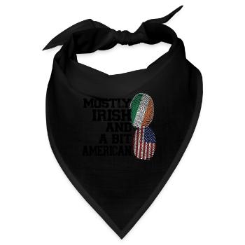 Irland Irisch Irische Wurzeln Geschenk - Bandana - Schwarz - Vorne