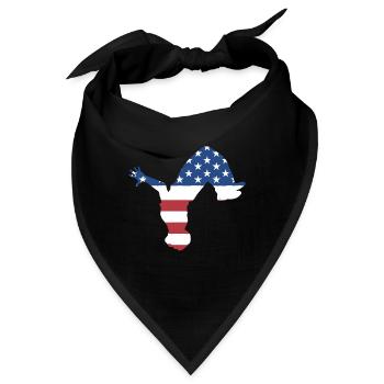 Traceur Us Flag Parkour - Bandana - Schwarz - Vorne