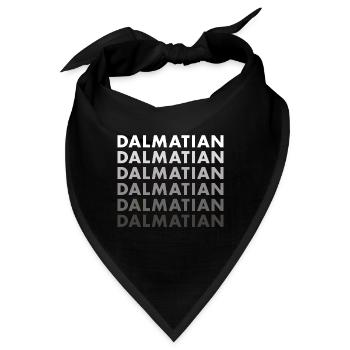 Dalmatian - Bandana - Schwarz - Vorne