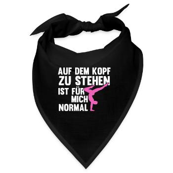 Handstand Turnerin Handstände Geschenk - Bandana - Schwarz - Vorne