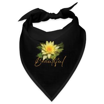Schöne Minerva-Blume - Bandana - Schwarz - Vorne