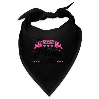 Mutter Familie Mutter Geschenk - Bandana - Schwarz - Vorne