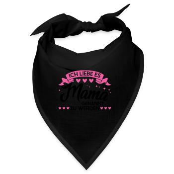 Mutter Familie Mütter Geschenk - Bandana - Schwarz - Vorne