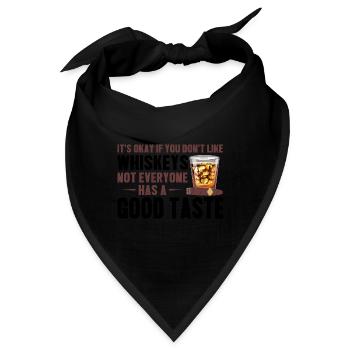 Whiskey trinken Whiskey trinken Whiskey Geschenk - Bandana - Schwarz - Vorne