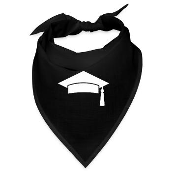 Diplom Schule Abschluss Abi Schulabschluss - Bandana - Schwarz - Vorne