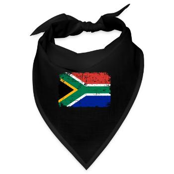 Südafrika - Bandana - Schwarz - Vorne