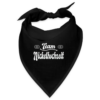 12. Hochzeitstag Ehe 12 Jahre Ehe Geschenk - Bandana - Schwarz - Vorne