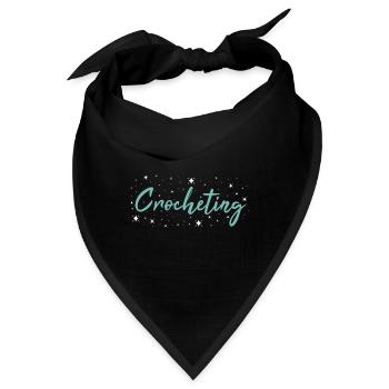 Crocheter Crocheting - Bandana - Schwarz - Vorne