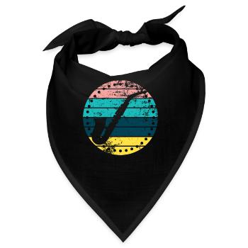 Saxofon - Bandana - Schwarz - Vorne