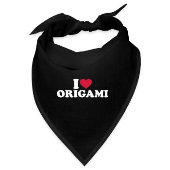 Origami - Bandana - Schwarz - Vorne